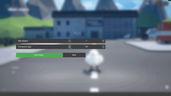 Host lobby menu with the max players setting